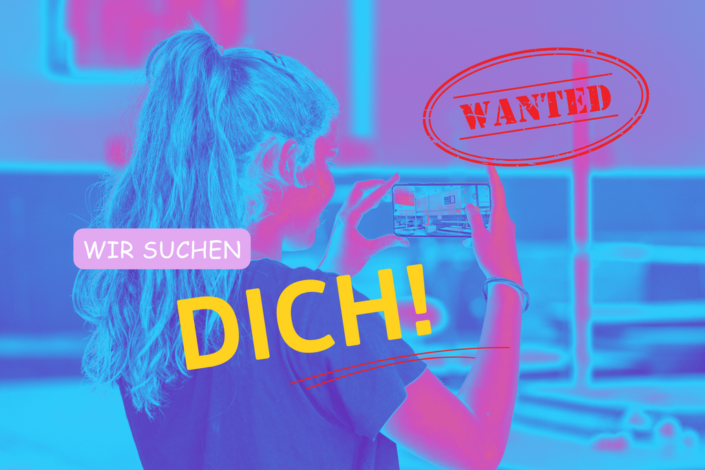 Hässliche Grafik mit Foto und Aufschrift.